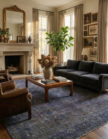 9' 5 x 12' 7 Hand Knotted Ultra Vintage Persian Wool Rug