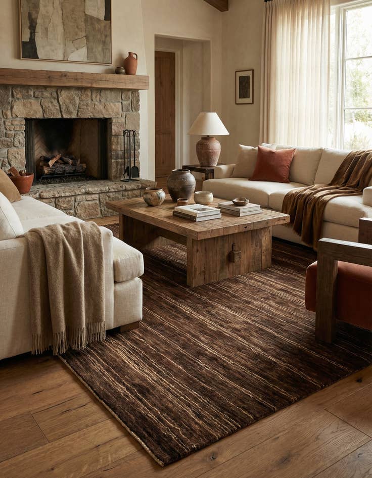 Detail image of 6' x 6' 6  Hand Knotted Kashkuli Gabbeh Wool Square Rug