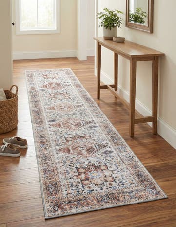 2' 7 x 12' Washable Yara Runner Rug