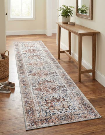 2' 7 x 12' Washable Yara Runner Rug
