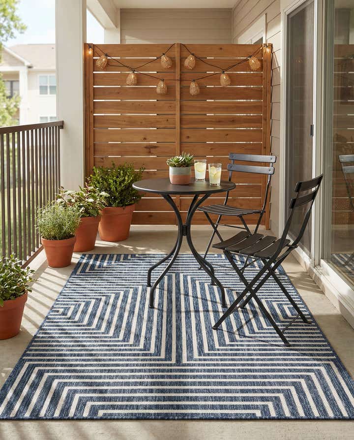 4' x 6' Easy-Clean Modern Indoor / Outdoor Rug