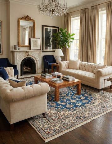6' 10 x 10' Nain Wool Rug