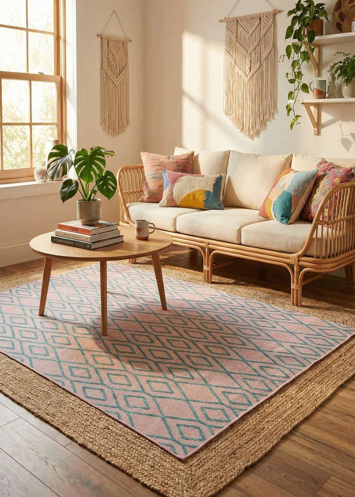 5' 3 x 8' Easy-Clean Jill Zarin Turks and Caicos Indoor / Outdoor Rug