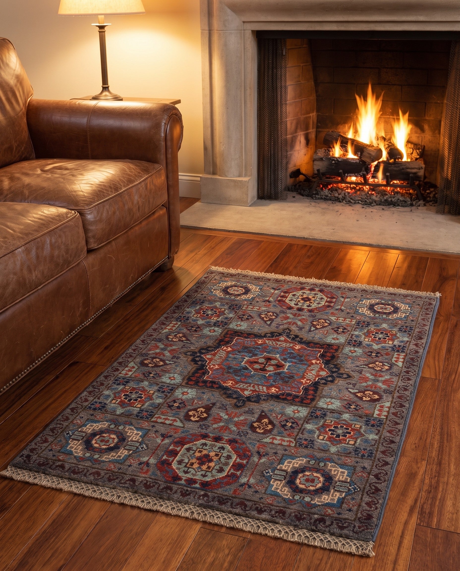 2' x 3' Hand Knotted Mamluk Ziegler Rug