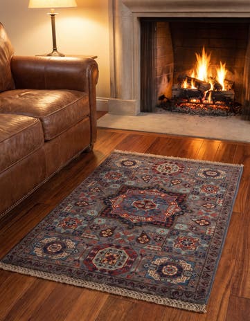 2' x 3' Hand Knotted Mamluk Ziegler Rug
