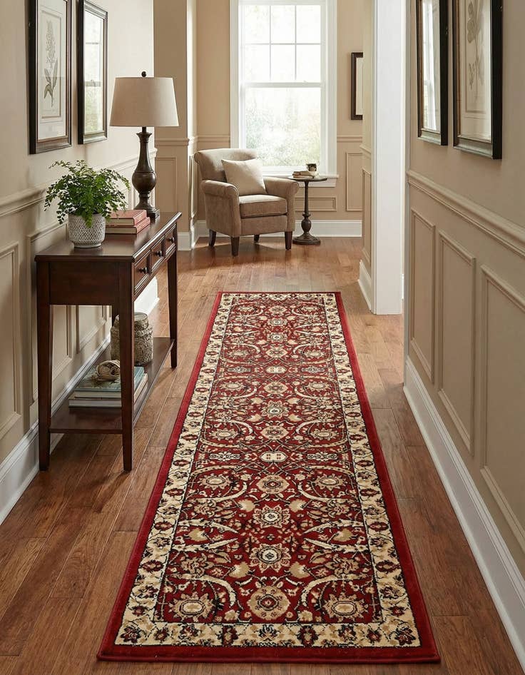 Detail image of 2' 7 x 10' Isfahan Design Runner Rug