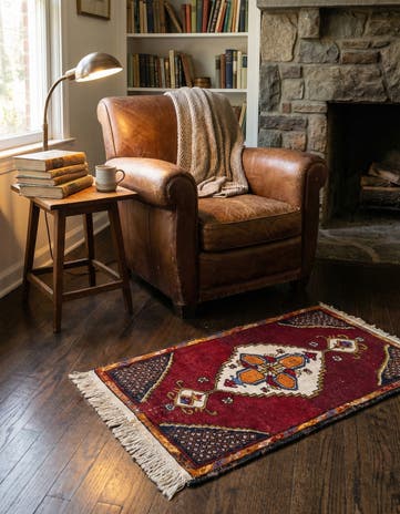 1' 9 x 3' 4 Hand Knotted Anatolian Wool Rug