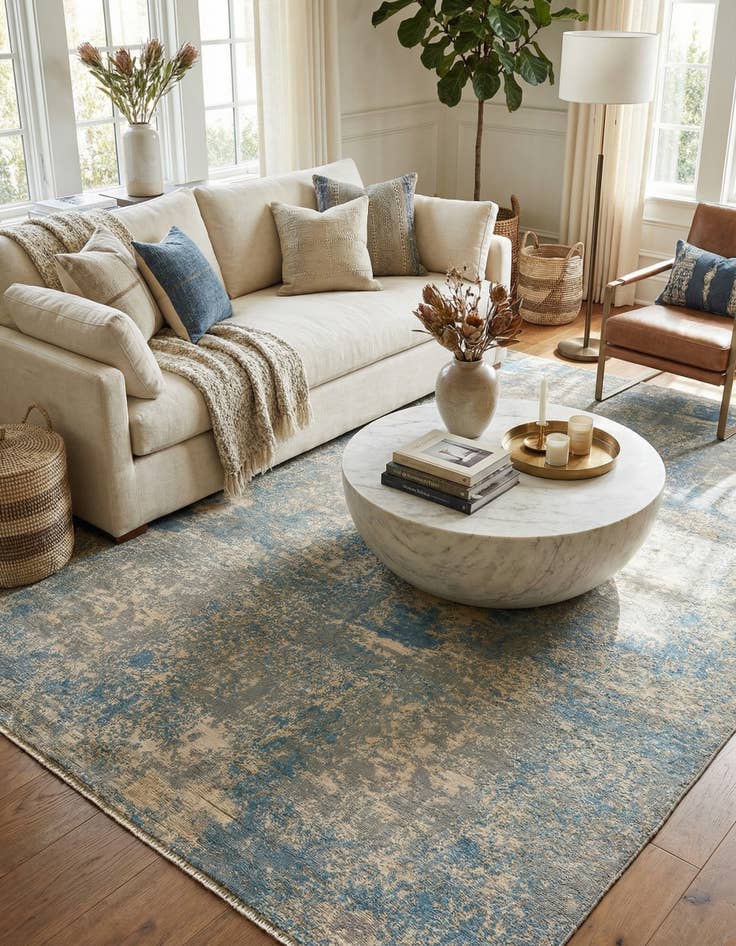 Detail image of 6' x 9' 4  Hand Knotted Ultra Vintage Persian Wool Rug