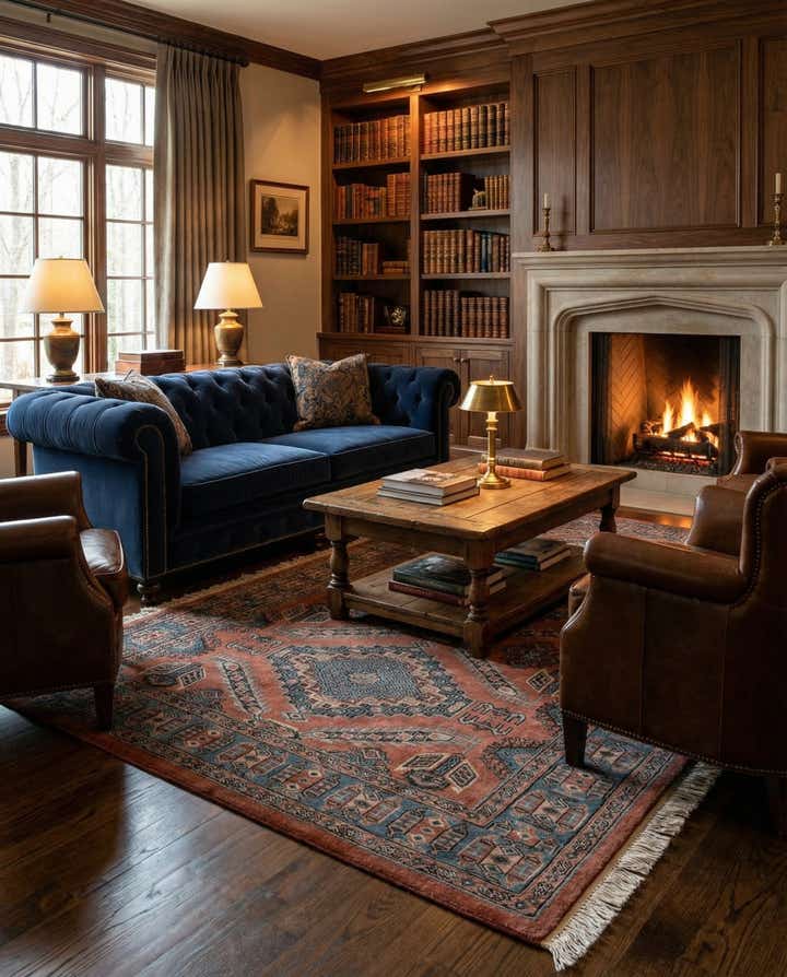 4' 3 x 5' 8 Hand Knotted Bokhara Oriental Wool Rug