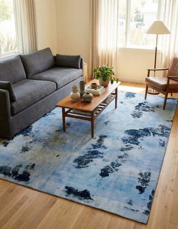 5' 10 x 8' 9 Hand Knotted Ultra Vintage Persian Wool Rug