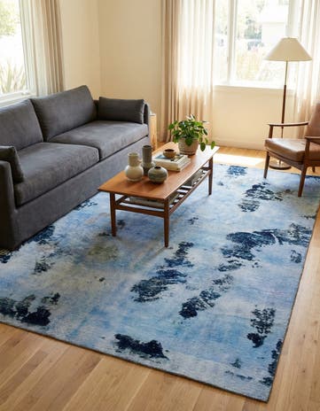 5' 10 x 8' 9 Hand Knotted Ultra Vintage Persian Wool Rug