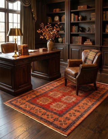 3' 7 x 5' 4 Kashkuli Wool Rug