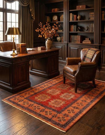 3' 7 x 5' 4 Kashkuli Wool Rug