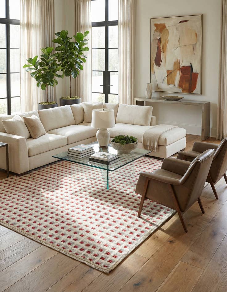 Detail image of 8' 1 x 10' 1  Hand Knotted Darya Wool Rug