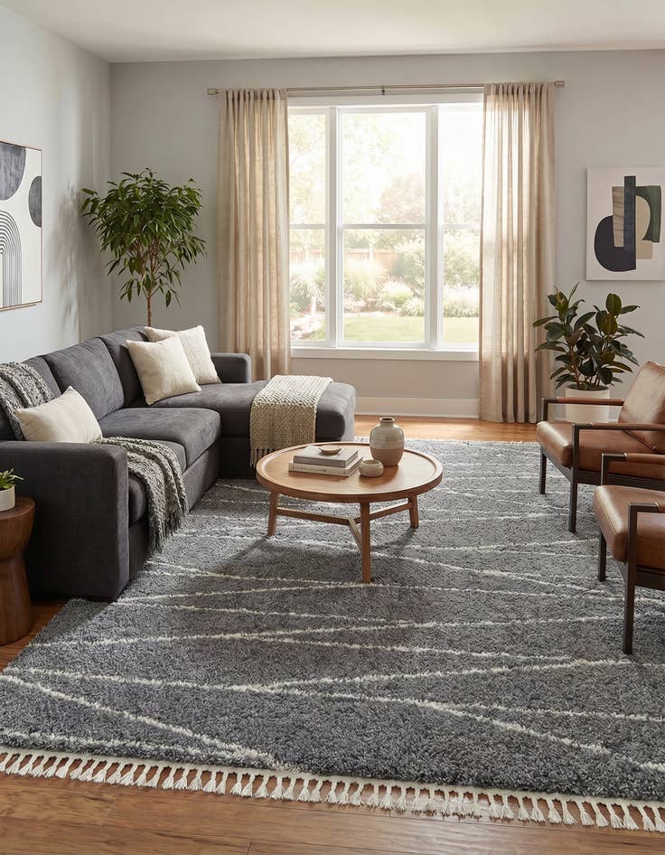 Detail image of 10' x 14' Serenity Shag Rug