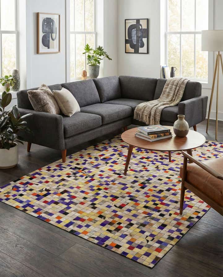 5' 1 x 7' 11 Cowhide - Patchwork Rug