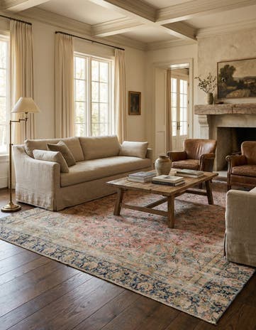7' 4 x 11' 4 Hand Knotted Ultra Vintage Persian Wool Rug