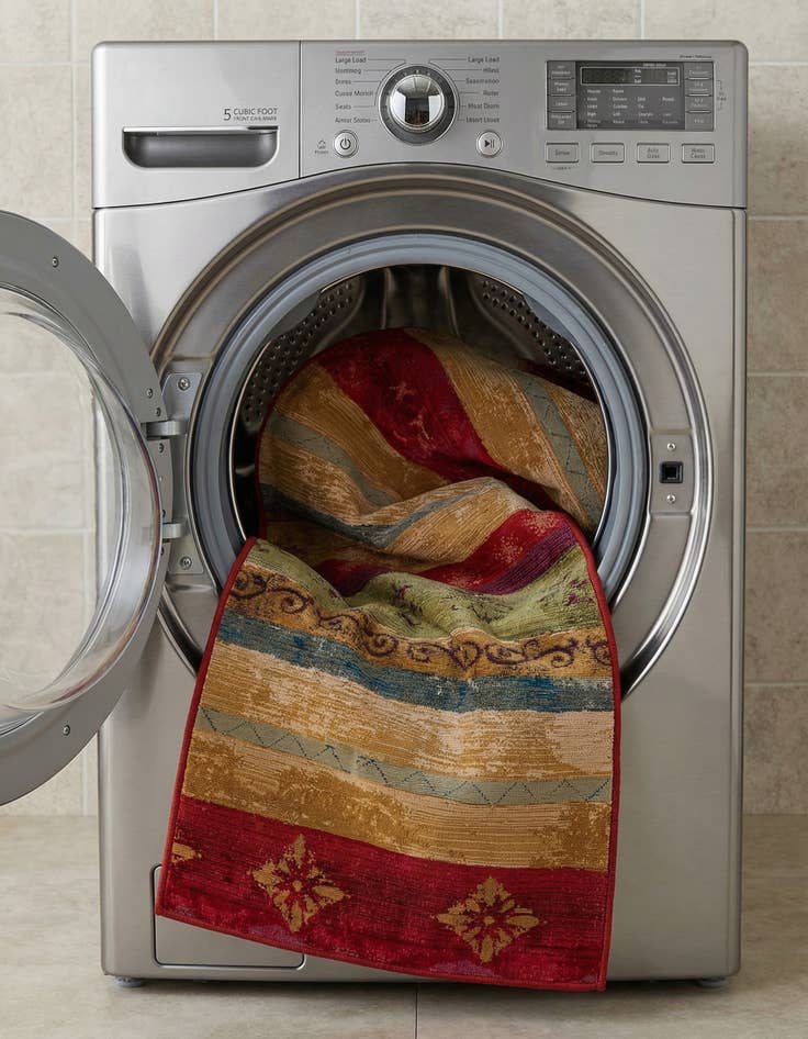 Detail image of 2' 7 x 12'  Washable Modern Indoor / Outdoor Runner Rug