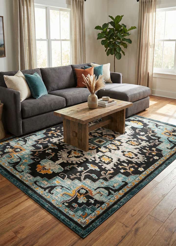 9' x 12' Easy-Clean Casablanca Indoor / Outdoor Rug