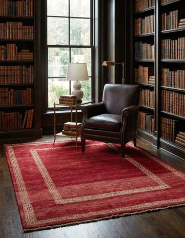 4' 7 x 6' 5 Hand Knotted Modern Ziegler Rug