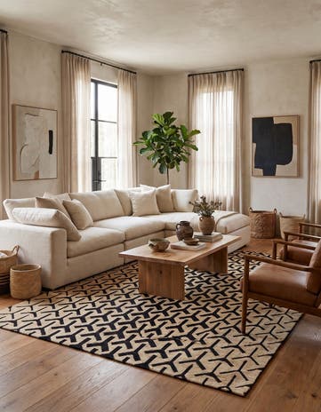 8' 10 x 11' 9 Hand Knotted Moroccan Wool Rug