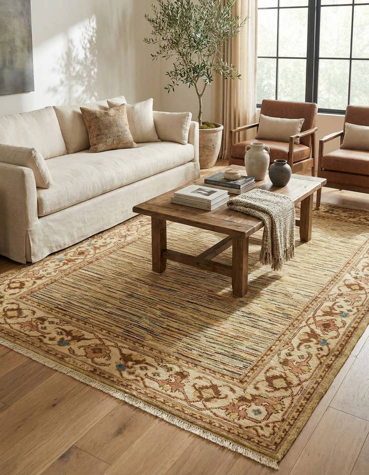 Detail image of 3' 9 x 5' 5  Hand Knotted Darya Oriental Rug