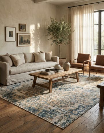 5' 4 x 8' 6 Hand Knotted Ultra Vintage Persian Wool Rug