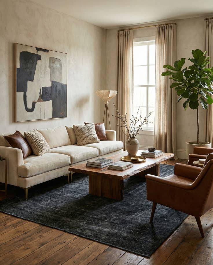 Detail image of 6' 10 x 9' 7 Hand Knotted Ultra Vintage Persian Wool Rug