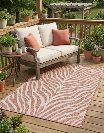 3' x 5' 3 Easy-Clean Safari Indoor / Outdoor Rug