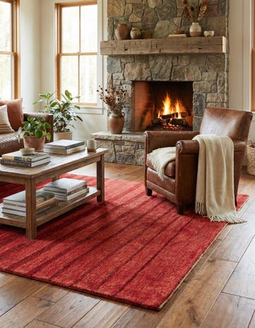 4' 6 x 6' 5 Hand Knotted Kashkuli Gabbeh Oriental Wool Rug