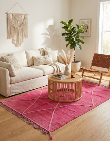 4' x 6' Hand Woven Kilim Modern Wool Rug
