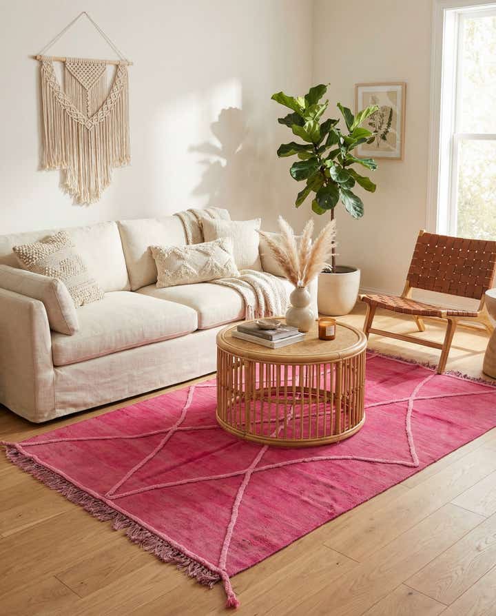 4' x 6' Hand Woven Kilim Modern Wool Rug