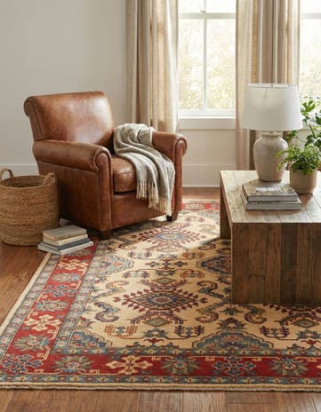 5' 8 x 7' 10 Hand Knotted Kazak Rug