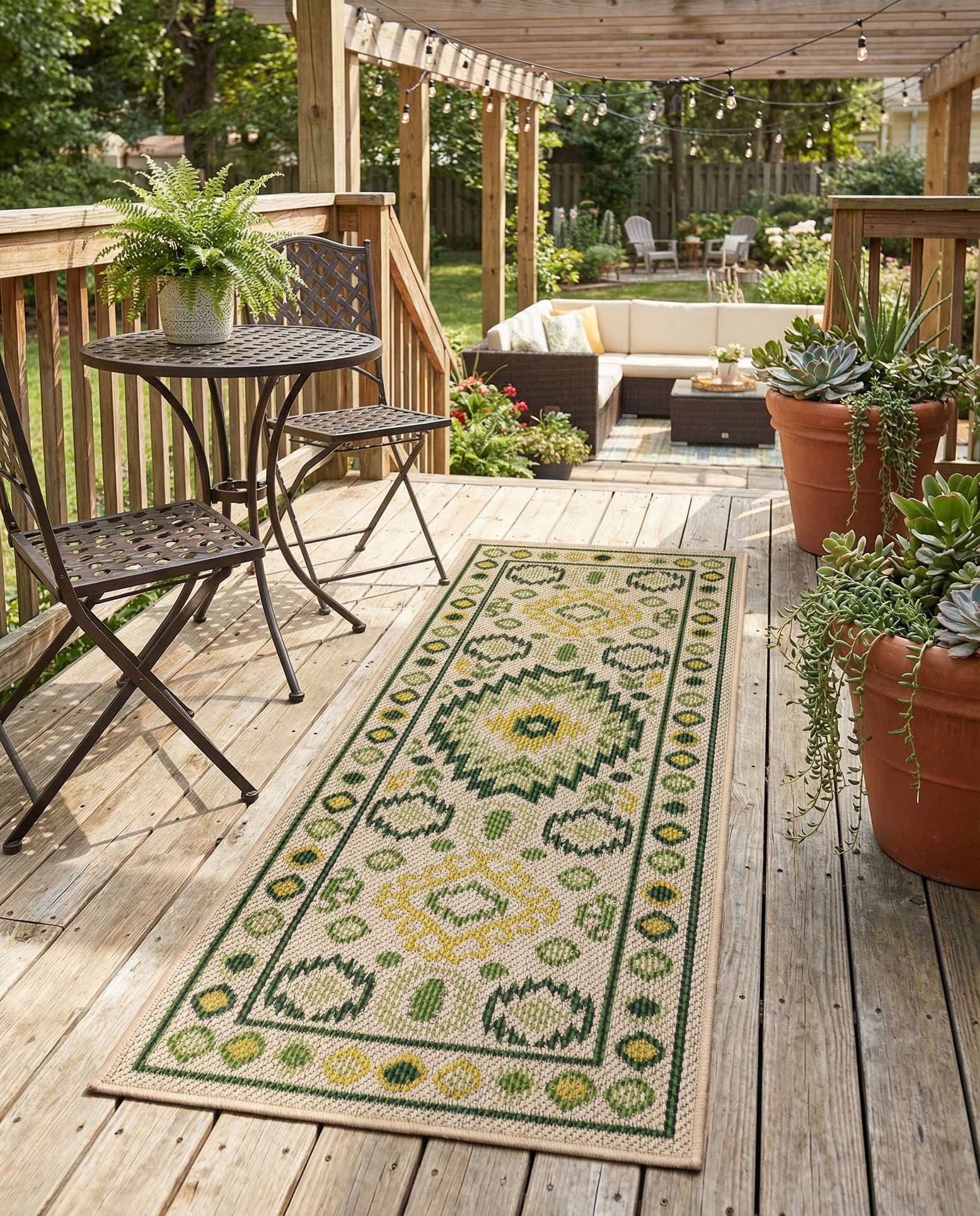 2' x 5' Easy-Clean Baja Indoor / Outdoor Runner Rug