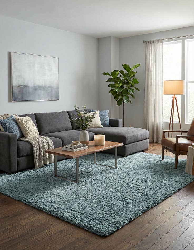 Detail image of  10' x 13' Infinity Shag Rug