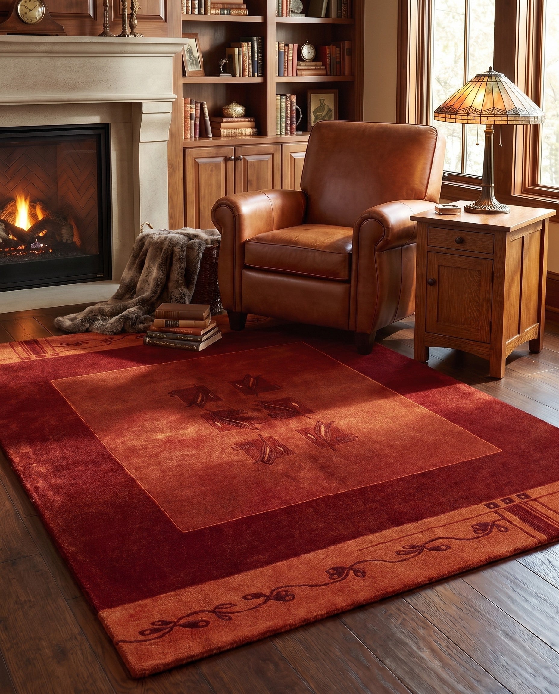 5' 8 x 7' 10 Hand Knotted Tibet Wool Rug