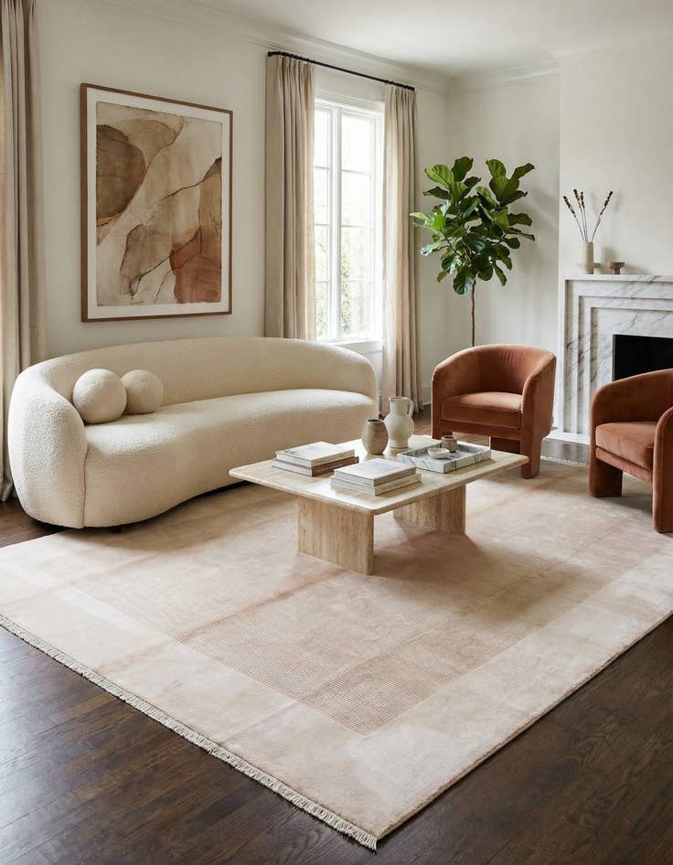 Detail image of 9' 10 x 13' 1  Hand Knotted Darya Wool Rug