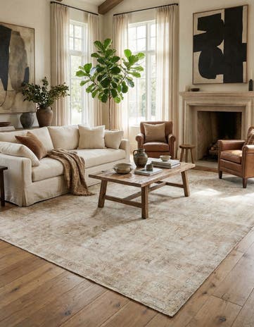 8' 2 x 10' 7 Hand Knotted Ultra Vintage Persian Wool Rug