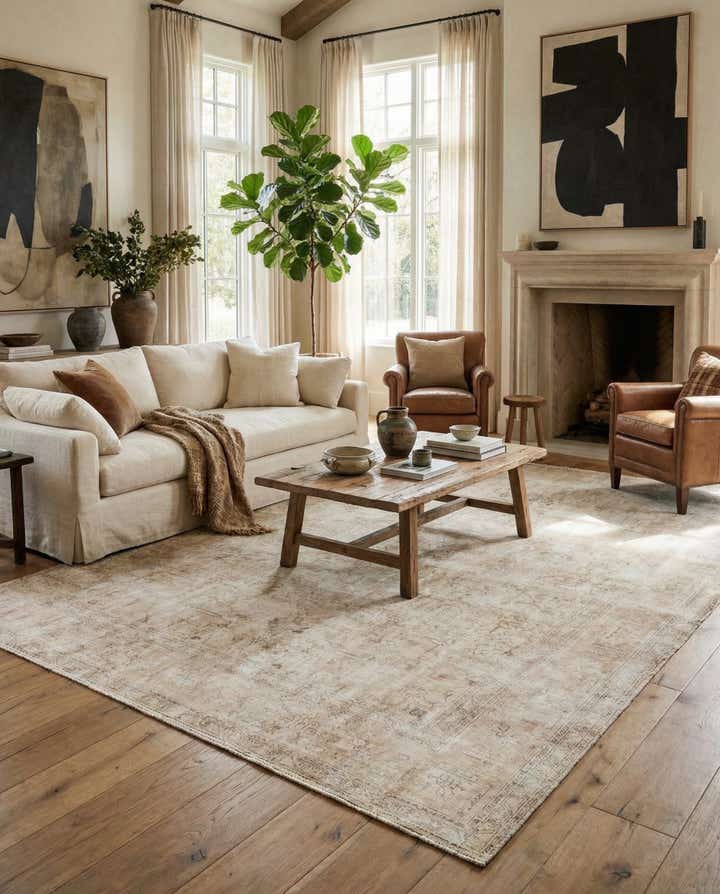 8' 2 x 10' 7 Hand Knotted Ultra Vintage Persian Wool Rug