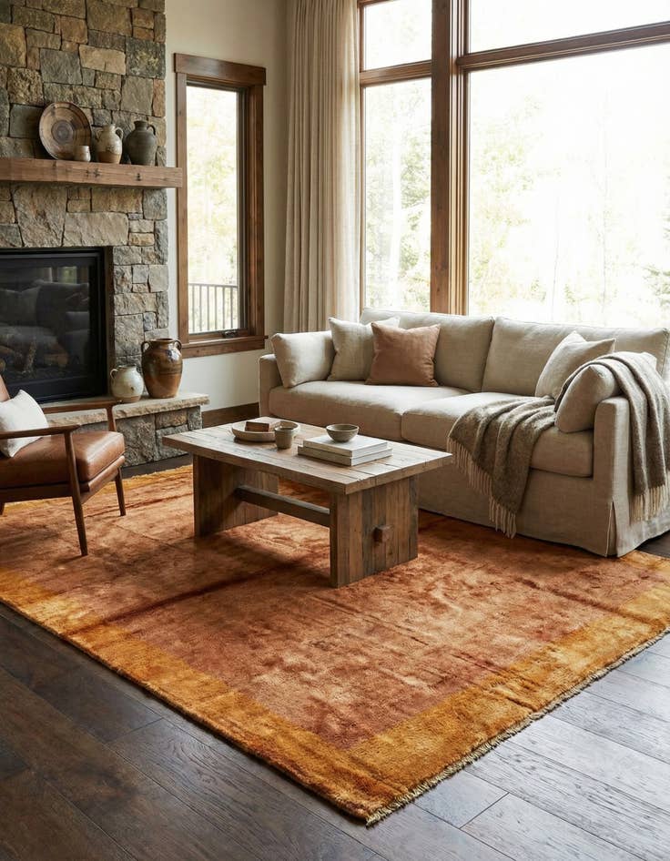 Detail image of 5' 5 x 8' 2 Hand Knotted Kashkuli Gabbeh Wool Rug