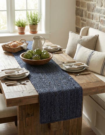 1' 2 x 4' 1 Handmade Braided Jute Table Runner Rug