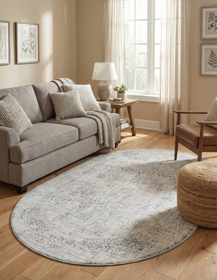 Detail image of  5' 3 x 8' Derbyshire Oval Rug