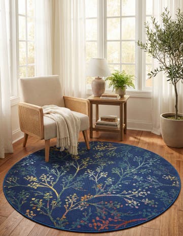 5' 3 x 5' 3 Blossom Round Rug