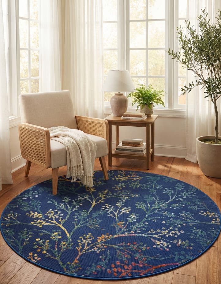 5' 3 x 5' 3 Blossom Round Rug