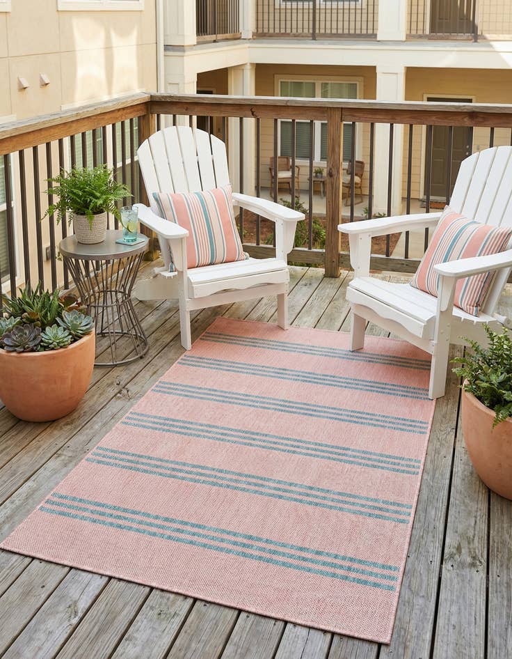 Detail image of 3' x 5' 3 Easy-Clean Jill Zarin Anguilla Indoor / Outdoor Rug