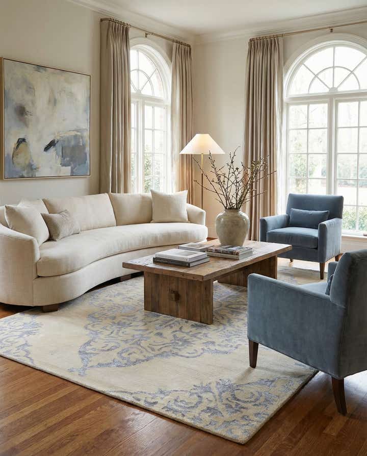 8' x 10' 8 Hand Knotted Darya Rug