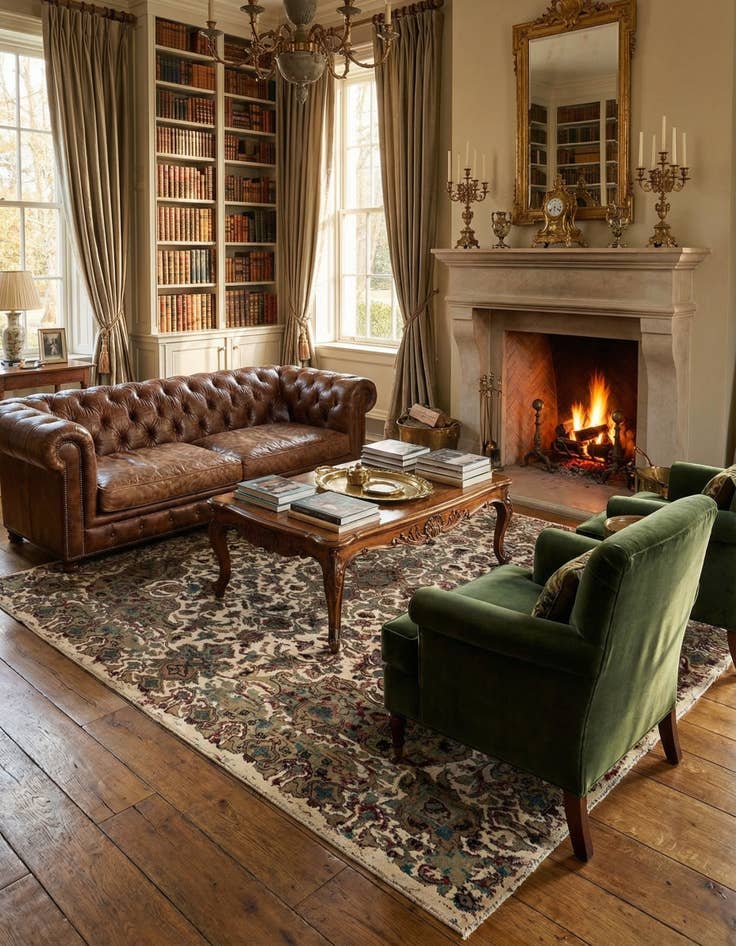 Detail image of 8' 2 x 9' 8 Vintage Royal Wool Rug