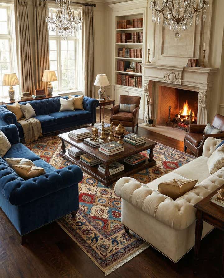 6' 6 x 9' 8 Hand Knotted Veramin Persian Wool Rug