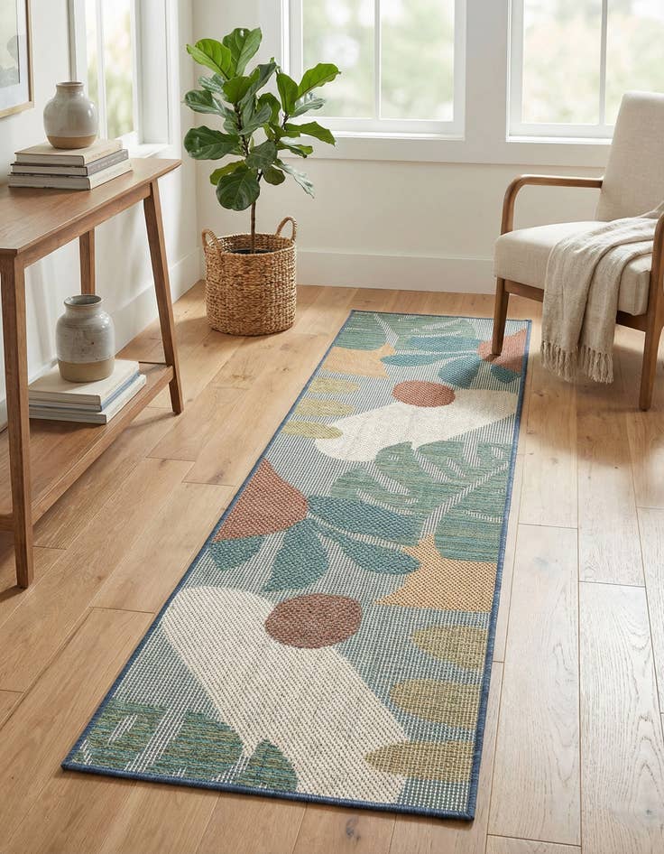 Detail image of 2' x 8'  Washable Baja Indoor / Outdoor Runner Rug