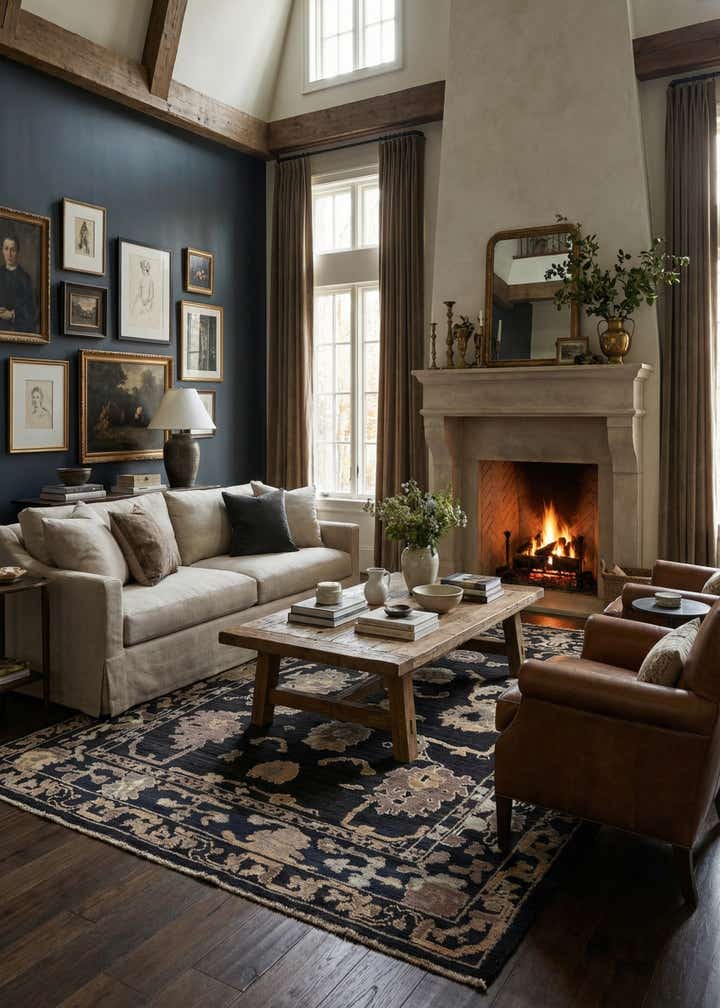 9' 4 x 12' 8 Hand Knotted Oushak Wool Rug